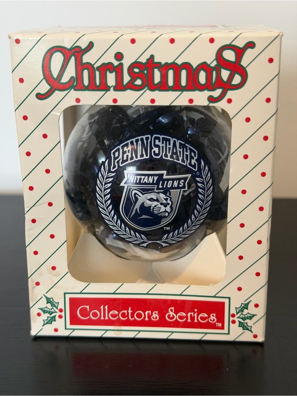 Vintage Penn State Nittany Lions Navy Blue Christmas Ornament-Collectors Series